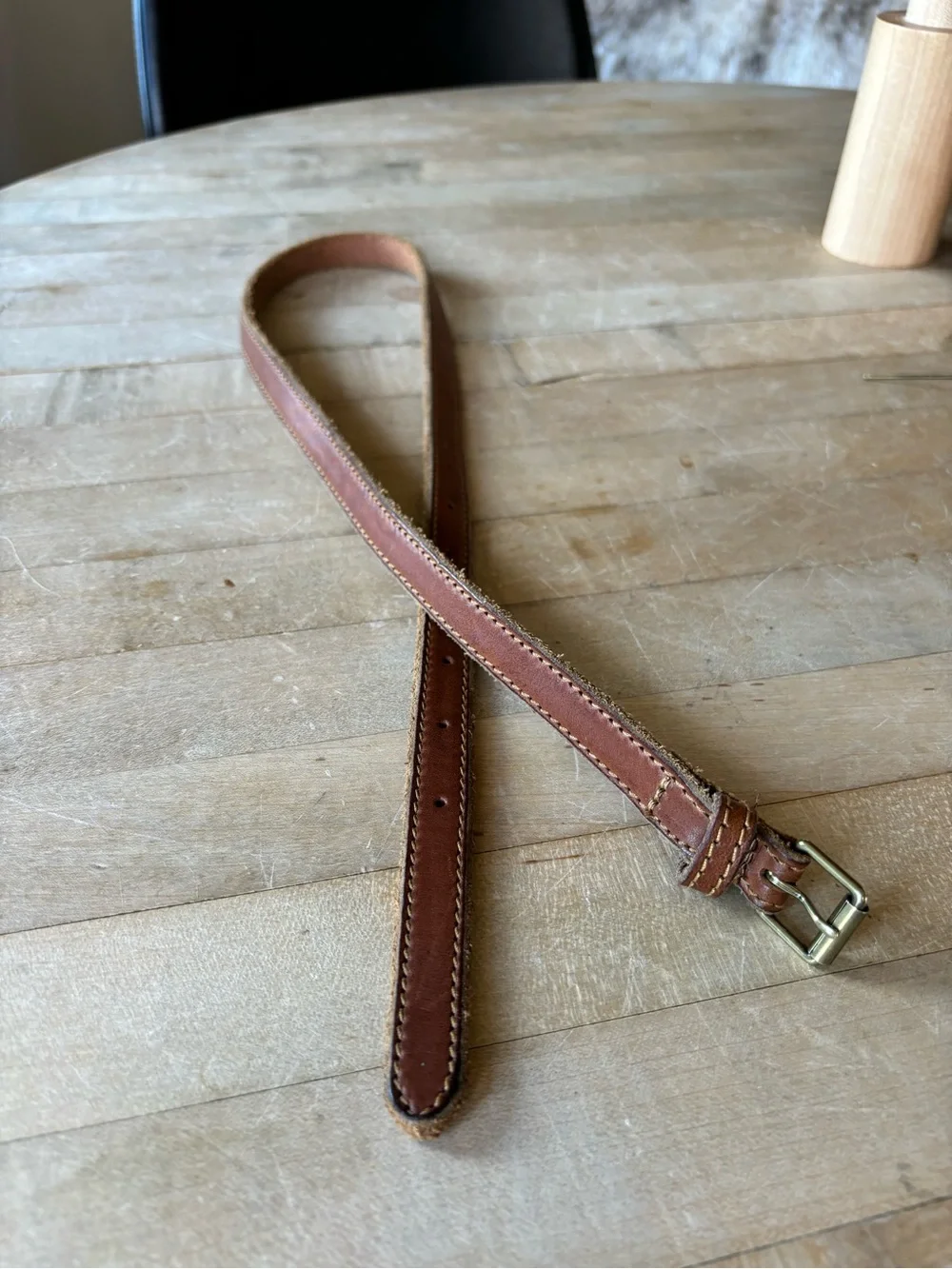 Vintage Leather Belt - Picture 5 of 6